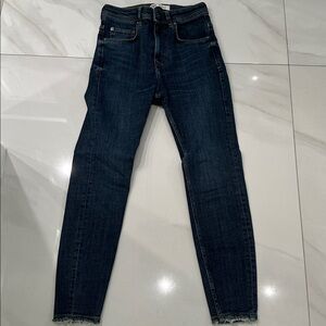 Zara Indigo Denim Trousers